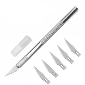 Engraving Craft Knife Metal Non-Slip Scalpel Carving Knife Craft Hobby Scalpel For Art Stationery Supplies Phone Repair Tools