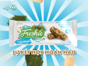 Thanh hạt dinh dưỡng Freshie Mè đồi & Rong Biển gạo lứt ngũ cốc granola yến mạch 150gr