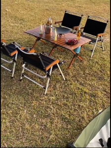 【รับประกัน10ปี】 เก้าอี้แคมป์ปิ้ง เก้าอี้สนามพับ เก้าอี้พับพกพา เก้าอี้สนาม camping Chair รับน้ำหนักได้ ใหม่ เวอร์ชันปรับปรุงหลอดเงิน 300kg สีกากี/สีดำ/สีเขียว