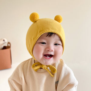 Baby Toddler Hat Spring Autumn Summer Boneless Infant Cap Boys Girls Head Protector Ear Cover Hat Cotton round Top No Brim