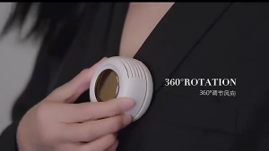 Termaya Portable Mini Bladeless Waist Fan Kipas Silent 3 Speed 360 Rotating USB Rechargeable Outdoor Office