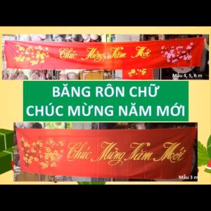 BĂNG RÔN CHỮ CHÚC MỪNG NĂM MỚI 2026