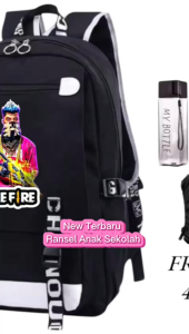 Tas Ransel Anak Sekolah Sd Smp Fashion 4in1 FF VN 0162 Ransel Cowo Paket Murah