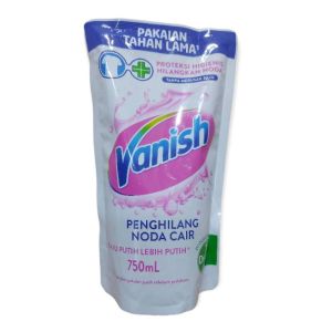 Vanish White 750 ml Penghilang Noda Pemutih Pakaian Putih Refill Cair 750ml