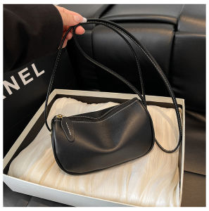 กระเป๋าสะพายข้างสไตล์ย้อนยุคสำหรับผู้หญิง กระเป๋าสี่เหลี่ยมแบนแบบนิ่ม พื้นผิวเรียบ ขนาดเล็ก กระเป๋าสะพายข้างแบบคล้องไหล่ข้างเดียว กระเป๋าทรงกลม