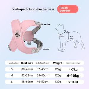VOA | Anti-Escape Breathable Anti-Choke Summer Small Dog Vest Adjustable Leash