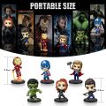 Action Figure Avengers | Pajangan Captain America Iron Man Thor Odinson Hulk Black Widow Hawkeye | Steve Rogers Tony Stark Bruce Banner Natasha Romanoff Clint Barton. 