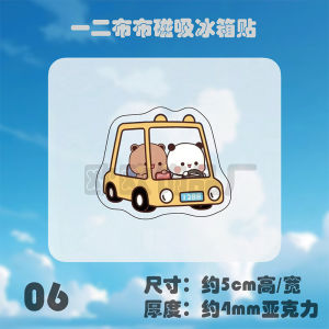 Adorable Fun Acrylic Fridge Magnet Cute DIY Magnetic Patch Decorative Kitchen Home Decor Cartoon Anime Pattern