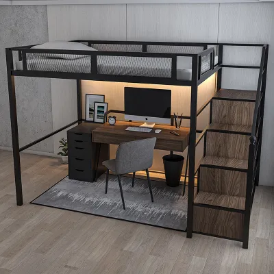 Loft bed /loft bed customize /single /super single/queen/king size loft bed