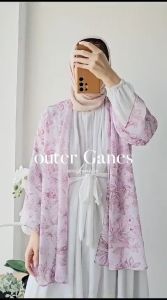 Emikoawa Outer Wanita Ganes - Outerwear Cardigan Premium Atasan Kekinian