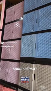 LEMARI PLASTIK LEMARI PAKAIAN TABITHA SUSUN 4