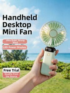 New Portable USB Rechargeable Silent Cooling Mini Fan