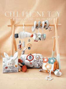 Chuông Giường Em Bé Phong Cách Bắc Âu Chuông Gió Chuông Kéo Phụ Kiện Treo Âm Nhạc Xe Đẩy Em Bé Đồ Chơi Trẻ Sơ Sinh-1 Tuổi