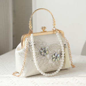 MEIFEI | Pearl Embroidery Evening Clutch