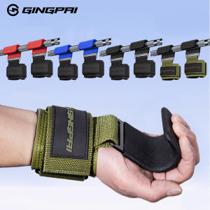 Weight Lifting Hook Grips with Wrist Wraps Gym Hand-Bar Wrist Strap Fitness Hook Weight Strap Pull-Ups Power Lifting Gloves