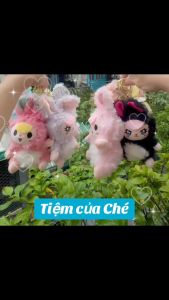 Túi mù móc khóa thú gấu nhồi bông khóa vàng THỎ THỊ TRẤN Lily Rabbit Little Town Series