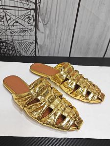 New Elegant French Design Peep-toe Slip-on Flats Shoes