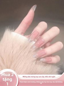 MONLEYTA | Nhựa giả móng tay thủ công ngắn dài trung bình mùa thu đông mới 2025 Mát mẻ Tương tác cao Nhựa giả móng tay dán