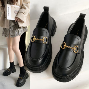 Womens Thick Heel Loafers Spring Autumn 2024 New Style Japanese JK Mary Jane Single Shoes College British Style Small Leather Shoes