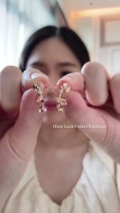 MARON ต่างหูนพเก้า ต่างหูเงินแท้ ต่างหูพลอยแท้ ตามตำราโหราศาสตร์ไทย | Nine Lucky Stars Earring
