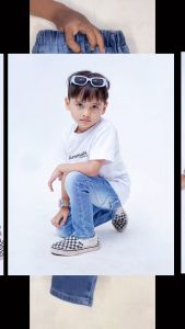 Classicboy Celana Anak Jeans Panjang SNOW Bahan Melar Usia 1-12 Tahun Pinggang Karet