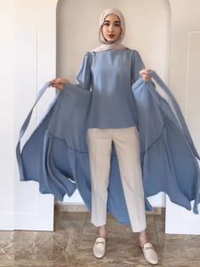 Arab Dubai Malay Saudi Arabia Clothing and Dress Suit Two-piece Set Dubai Women Long Robe