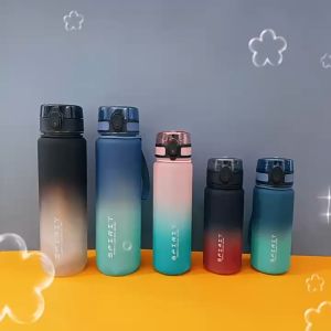 750ML/1000ML Portable Sports Water Bottle Frosted And Drop Resistant Student Water Cup