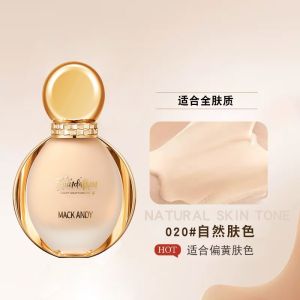 Maco Andy Yeast Extract Liquid Foundation BB Cream Concealer and Moisturizer Long Lasting Oil Control Waterproof Sweatproof Smear-Proof Makeup No Pink