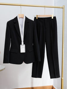 HANYINGMEI | Elegant Black Womens Blazer Suit Jacket for Professional and Interview