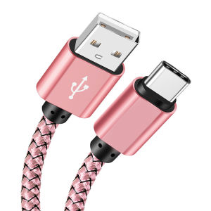 Cáp USB Type C Bọc Dù Nylon Sạc Nhanh 2.4A Truyền Dữ Liệu Cho Điện Thoại Samsung Huawei Android - Tùy Chọn 1M 2M 3M
