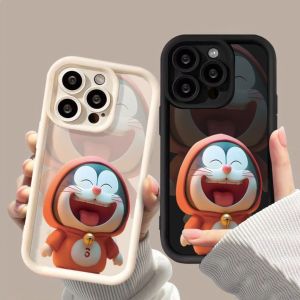 Compatible with iphone 14 Pro Max Phone Case Laughing Doraemon 12 13 14 15 11 Pro Max Casing silicone xr xs Max 7 8 Plus