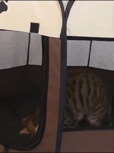 Portable Folding Cat Pet Tent Dog Cage House Dog Cat Tent Playpen Puppy Kennel Cat Cage