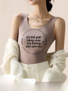 MiiOW | Áo ba lỗ lót lông cừu giữ nhiệt cho nữ MiiOW Cat Person Áo lót mùa đông mềm mại thoải mái mặc trong quần áo làm việc