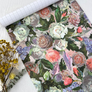 Rural Style Self Adhesive Furniture Renovation Stickers Waterproof Moisture Proof Kitchen Bedroom Wardrobe Cabinet Wall Decals