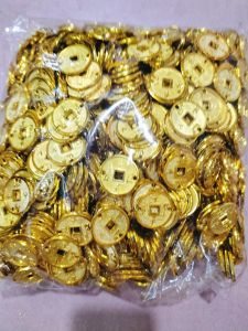 Sỉ bịch 0.5kg 1kg đồng xu nhựa xi vàng 1cm 2cm 2.5cm 3.5cm