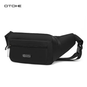 OTOHE Mens Chest Bag Fashion Waist Bag Sports Waist Belts Bag Cross Body Bag Lightweight Waterproof Fitness Bag Money Phone Waist Fanny Pack Jogging Belt Fanny Pack for Workouts Sports Outdoor