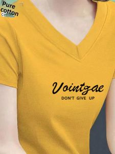 HUAXUNRAN | Cotton Loose-Fit T-Shirt for Plus Size Women