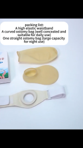 Reusable Latex Colostomy Bags Clear Ostomy Bags Poop Bags Ostomy Drainage Bags Ileostomy Care Portable Urinary Tract Urine Collection Bags