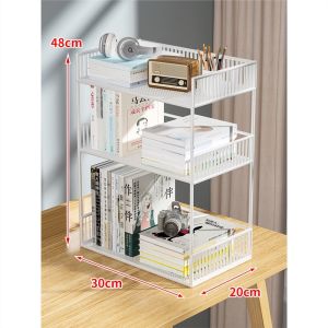 Multilayer Movable Childrens Toy & Book Storage Cart