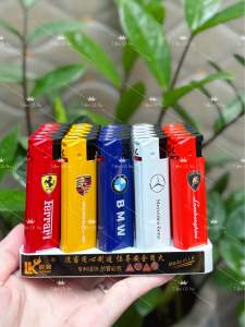 Combo 5 hộp quẹt gaz khè lửa xanh mẫu Xe hơi