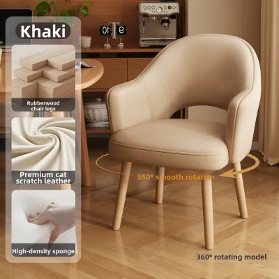 Comfortable Modern Wooden Dining Chair Soft Padded