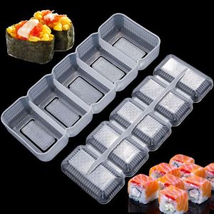 Năm Mảnh khuôn nặn cơm viên Cuộn Khuôn Khuôn Làm Sushi Sushi Công Cụ Khuôn Hàn Quốc Ẩm Thực Laver Gạo Khuôn Nhà Sản Xuất Nhà Bếp Khuôn Làm Sushi Công Cụ