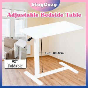 Comfazon Foldable Adjustable Laptop Table Height Lifting Study Desk for Bedside Sofa and Home Office Use Meja Lipat 折叠床边桌