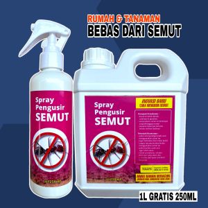 OBAT PEMBASMI SEMUT RUMAH | SEMUT TANAMAN | SEMUT HITAM | SEMUT MERAH | SEMUT TANAH | 100% EFEKTIF AMPUH | 1 LITER GRATIS 250ML