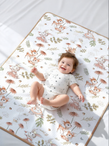 EINGMEDYFRESH | Waterproof Breathable Washable Cotton Diaper Mat