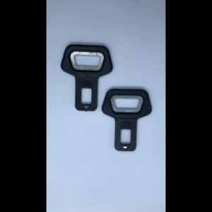 2pcs Universal Car Seatbelt Alarm Stopper and Bottle Opener 2mm First VMBO Universal Seat Belt Alarm Canceller Dual-use Auto Car Safety Buckle Bottle Opener Alarm Eliminator Stopper Interior Accessories Beer Soda Opener