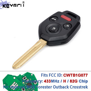 KEYECU CWTB1G077 433MHz H G Chip 57497-FL00A 57497-AL27A Remote Key Fob for Subaru Outback Crosstrek Impreza Forester 2019-2023