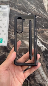 Case Fold Hard Black Transparant With Stylus Pen Series Fold 4 Fold 5 Fold 6 Fold 7