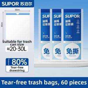 Supor | Handy Thickened Drawstring Automatic Closing Garbage Bag