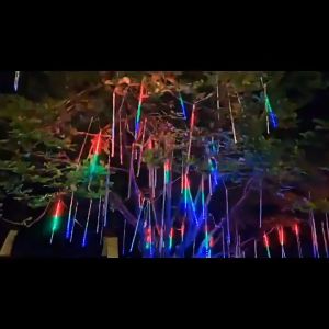 LATTOUR LED Meteor Shower Rain Tubes Light Lamp Lights Home Garden Party Decoration xmas light